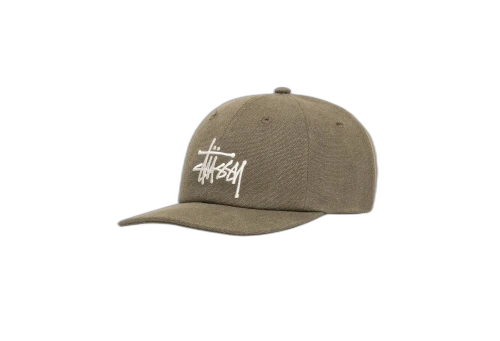 Stussy Canvas Big Basic Low Pro Cap Olive (FW22)