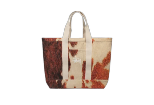 Stussy Canvas Extra Large Tote Bag Cowhide (SS23)