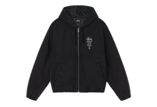 Stussy Canvas Insulated Work Jacket Black (FW22)