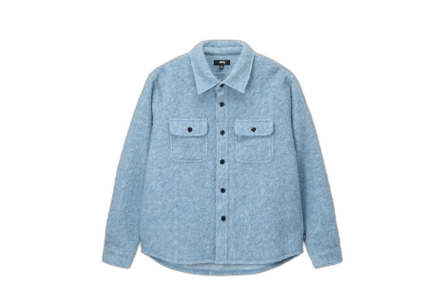 Stussy Casentino Wool CPO Shirt Light Blue (FW22)
