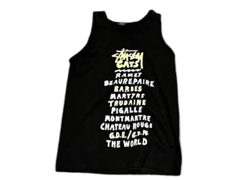 Stüssy Cats Tank Top Black