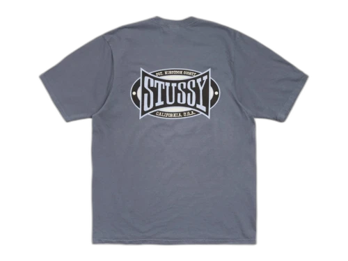 Stussy Champion Oval Pigment Dyed Tee Navy