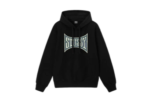 Stussy Champion Pigment Dyed Hoodie Black (SS23)