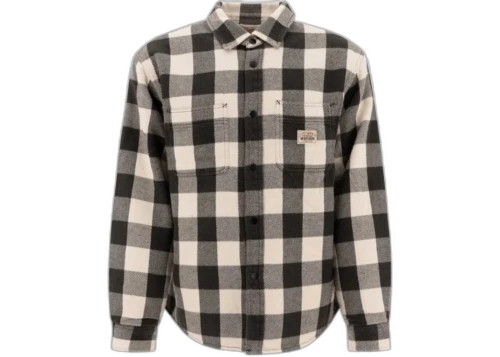 Stussy Check Overshirt Black