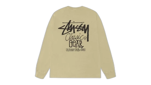 Stussy Classic Gear L/S Pigment Dyed Tee Elm