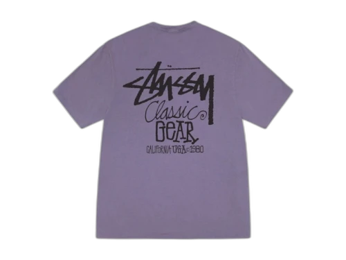 Stussy Classic Gear Pigment Dyed Tee Grape