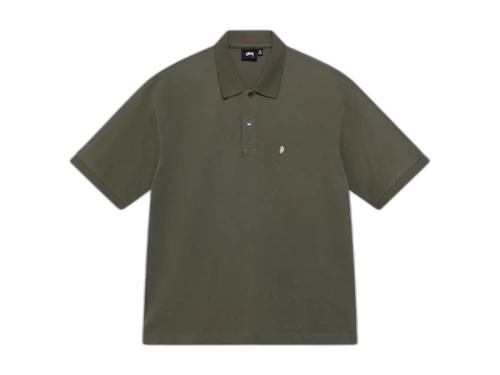 Stussy Classic Pique Polo Green