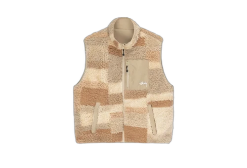 Stussy Colorblock Reversible Vest Khaki (FW22)