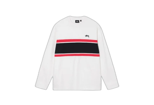 Stussy Colour Block LS Crew Off White (FW22)