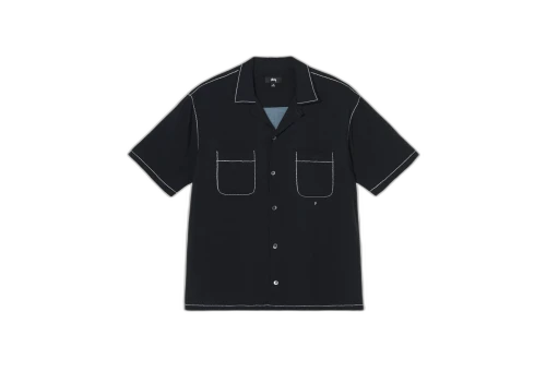 Stussy Contrast Pick Stitched Shirt Black (SS23)