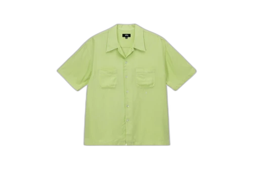 Stussy Contrast Pick Stitched Shirt Lime (SS23)