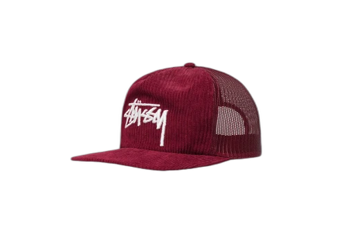 Stussy Corduroy Trucker Cap Red (FW22)