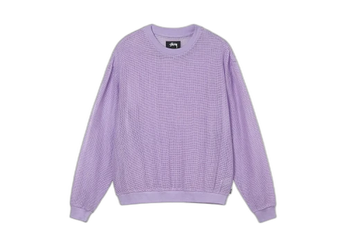 Stussy Cotton Mesh LS Crew Lavender (SS22)