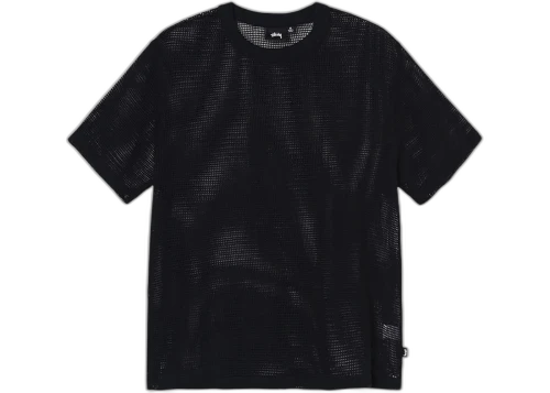 Stussy Cotton Mesh SS T-Shirt Black