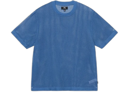 Stussy Cotton Mesh SS T-Shirt Ocean Blue
