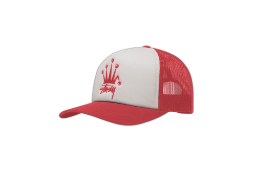Stussy Crown Stock Trucker Cap Red (FW22)