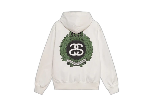 Stussy Crown Wreath Pigment Dyed Hoodie Natural (SS23)