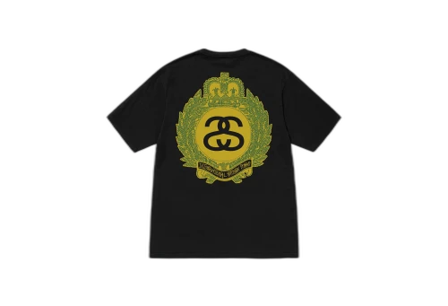 Stussy Crown Wreath Pigment Dyed Tee Black (SS23)
