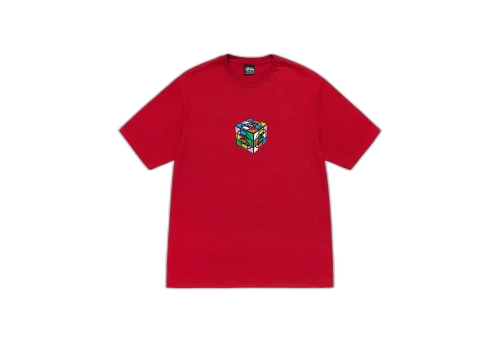 Stussy Cube Tee Red (FW22)
