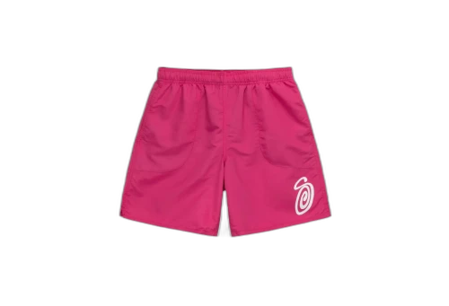 Stussy Curly S Water Short Fuchsia (SS23)