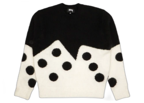 Stussy Dice Fuzzy Crew Black