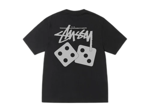 Stussy Dice Pigment Dyed Tee Black