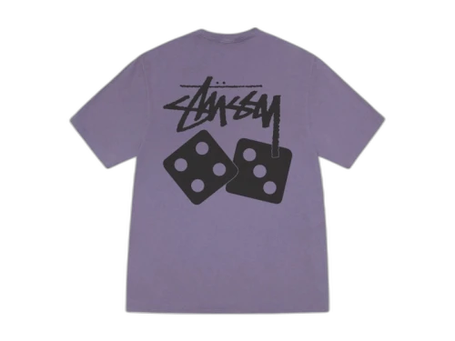Stussy Dice Pigment Dyed Tee Grape