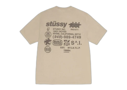 Stussy DNA Pigment Dyed T-shirt Khaki