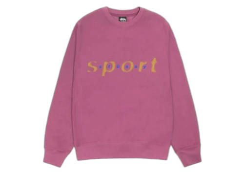 Stussy Dot Sport Crew Berry