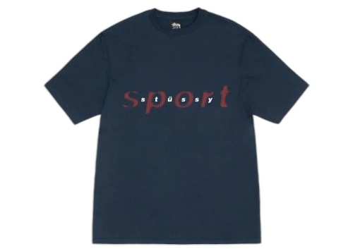 Stussy Dot Sport T-shirt Navy