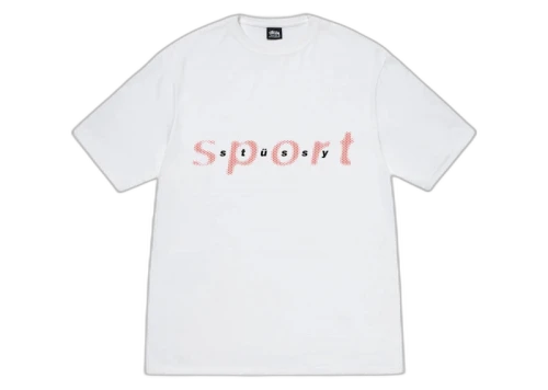 Stussy Dot Sport T-shirt White