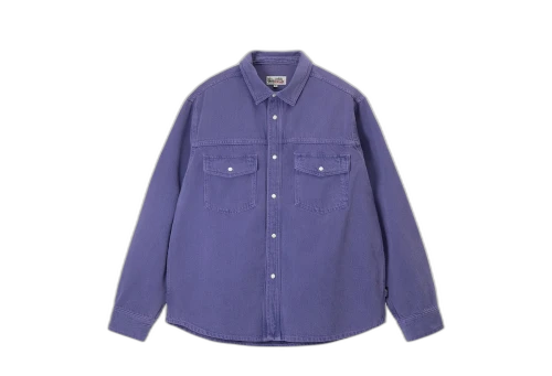 Stussy Double Dye Western Shirt Purple (FW22)