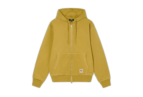 Stussy Double Face Label Zip Hoodie Butter (FW22)