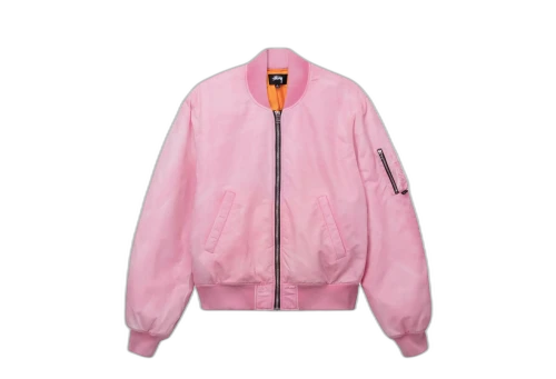 Stussy Dyed Nylon Bomber Black (FW22)