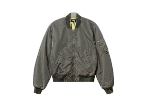 Stussy Dyed Nylon Bomber Olive (SS23)
