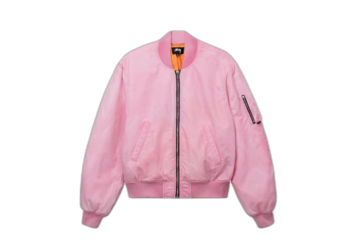 Stussy Dyed Nylon Bomber Pink (SS23)