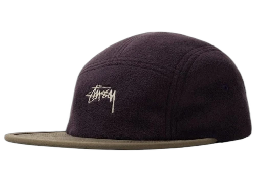 Stussy Fleece Nylon Mix Camp Cap Purple