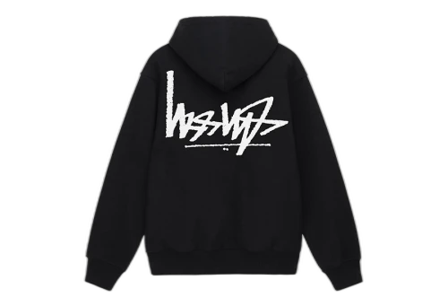 Stussy Flipped Zip Hoodie Black (SS22)