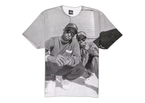 Stussy Gang Starr Tee Multicolor/White