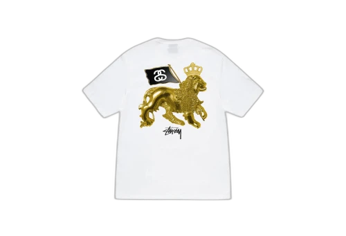 Stussy Gold Lion Tee White (SS23)