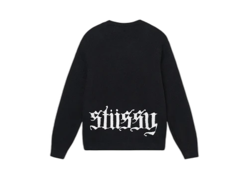 Stussy Gothic Sweater Black (FW22)