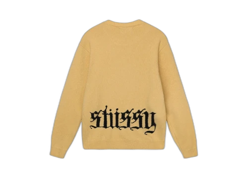 Stussy Gothic Sweater Gold (FW22)