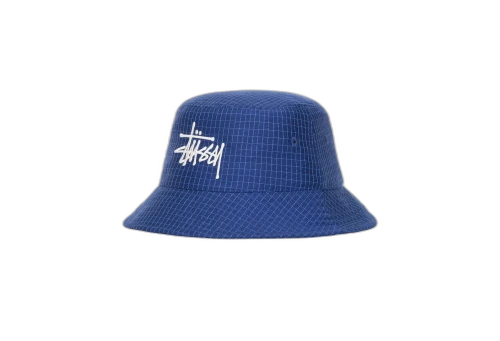Stussy Grid Basic Bucket Hat Blue (FW22)