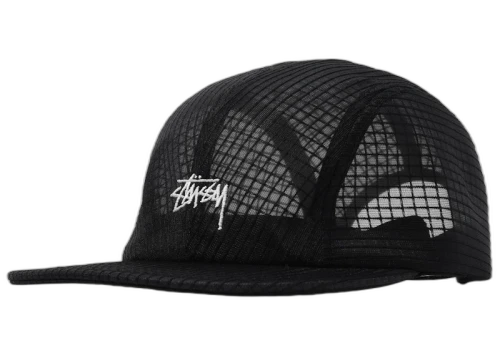 Stussy Grid Mesh Warm Up Cap Black