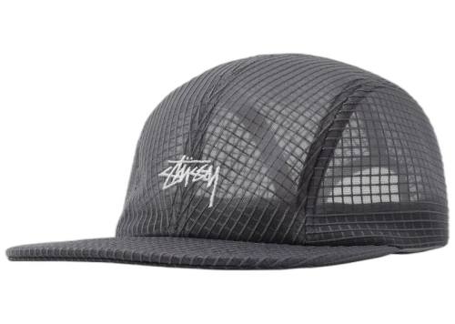 Stussy Grid Mesh Warm Up Cap Grey