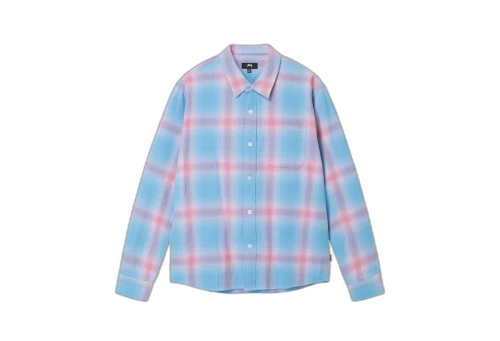 Stussy Hellshire Plaid Shirt Blue (FW22)