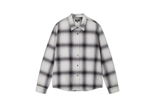 Stussy Hellshire Plaid Shirt Grey (FW22)