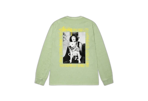 Stussy How We're Living' Pigment Dyed LS Sage (FW22)