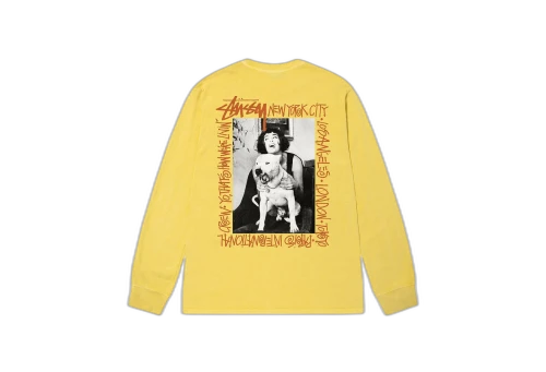 Stussy How We're Living' Pigment Dyed LS Yellow (FW22)