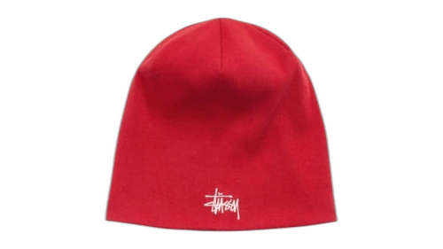 Stussy Jersey Skullcap Beanie Red